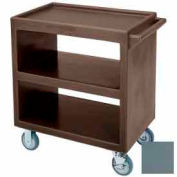 cambro BC230401 - Bus Cart 5" roulettes, 2 fixe 2 pivotantes 1 frein, polyéthylène extérieur ardoise bleu