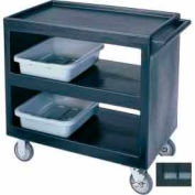 cambro BC235110 - Bus Cart 5" roulettes (2 fixes 2 pivotantes 1 avec frein) noir