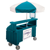 Cambro CVC72192 - Camcruiser Vending Cart, 1 full size pan, 6" deep, Granite Green