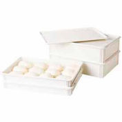 Pâte à Pizza cambro DBC1826CW148 - couverture, boîtier en Polycarbonate blanc, qté par paquet : 6