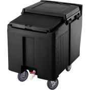 Cambro ICS175L110 - glace Caddy, Black, 175 lbs Cap., court, 2 fixe, pivotant 2, 1 avec frein