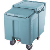 cambro ICS175L401 - glace Caddy, bleu ardoise, 175 lbs Cap., bref, 2 fixe, pivotant 2, 1 avec frein