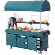 Cambro KVC854C186 - CamKiosk Cart 4 Pan Wells and Canopy, 85-1/8" x 33-1/2" x 94", Navy Blue