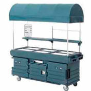Cambro KVC856C191 - CamKiosk Cart 6 Pan Wells and Canopy, 85-1/8x33-1/2x94, Granite Gray