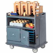 cambro MDC24191 - chariot-boissons Service encastré haut de la page 44-1/2 x 30 x 44, granit gris