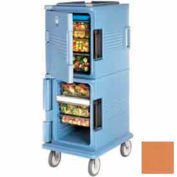Cambro UPC800157 - Ultra Food CamCart Pan Carrier, chargement, couvercle frontal. 60 pintes, café Beige