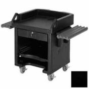 Cambro VCSWR110 - Versa Cash Register Cart Lockable Center Drawer, Black w/ Tray Rails