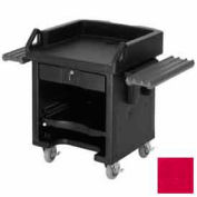 Cambro VCSWRHD158 - Versa Cash Register Cart Lockable Drawer, Adjustable Shelf and Rails, Red