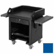 Cambro VCSWRHD186 - Versa Cash Register Cart Lockable Drawer, adjustable Shelf and Rails, Navy Blue