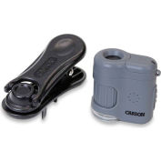 Microscope de poche de MicroMini Carson® avec Smartphone adaptateur Clip, qté par paquet : 2