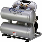 California Air Tools CAT-4610AC, Portable Electric Air Compressor, 1HP, 4.6 Ga, Twin Stack, 2.2 CFM