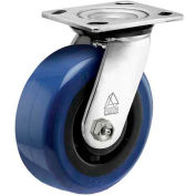 Bassick® Prism Stainless Steel Swivel Caster - Eagle Urethane - 6" Dia.