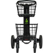 Scout Cart™ All-Purpose Folding Cart with Removable Baskets and Cargo Tray - Black