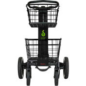 Scout Cart™ chariot pliant tout usage avec paniers amovibles et plateau cargo - Noir