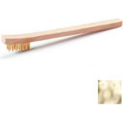 Carlisle Utility Brush With Brass Bristles and Natural Wood Handle, 7-1/4" - 3613B00 - Pkg Qty 36