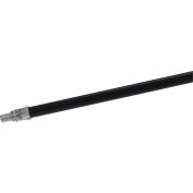 Carlisle Flo-Pac Heavy-Duty Powder Coated Metal Handle w/ Metal Tip 60" / 15/16"D, Black 362027503 - Pkg Qty 12