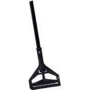 Carlisle Flo-Pac Vinyl Coated Metal Mop Handle W/Plastic Head 60"L/1"D, Noir - 3696800, qté par paquet : 12