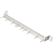 Carlisle Spectrum™ Aluminum Brush Rack, Gray, 17", 10 Hooks - 4073500 - Pkg Qty 12