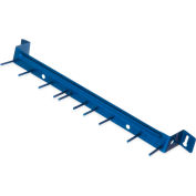 Carlisle Spectrum™ Aluminum Brush Rack, Blue, 17", 10 Hooks - 4073514 - Pkg Qty 12