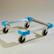 Carlisle C2220A14 - OptiClean Open Aluminum Dolly, No Handle 20-3/4", 20-3/4", 6-5/8", Carlisle Blue
