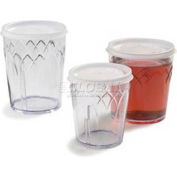 Dinex DX5900ST8714 - Translucent Lid W/ Straw Slot, Fits DXFT907 & DXFT1207 Tumblers 1000/Cs, Clear