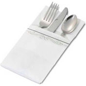 Dinex DX63501113 - Filigree, Recycled Pattern Pocketfold Napkins, 17" x 17", 1200/Cs