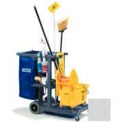 Carlisle® JC1945S23 Janitorial Cart, plate-forme courte - gris