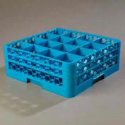 Carlisle RG16-214 - Opticlean™ 16 compartiment verre Rack W/2 prolongateurs, bleu, Qté 3, qté par paquet : 3