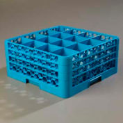 Carlisle RG16-314 - Opticlean™ 16 compartiment verre Rack W / 3 extendeurs, bleu, qté par paquet : 2