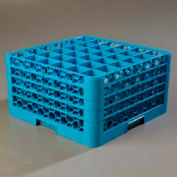Carlisle RG36-414 - Opticlean™ 36-Compartment Glass Rack W/ 4 Extenders, Carlisle Blue - Pkg Qty 2