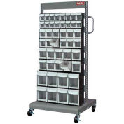 Shuter Flip Out Bin Mobile Cart with 46 Flip Out Bins
