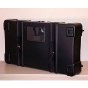 Cas de conception 278 Expo II télescopique boîte d’expédition - salon -39 cas "L x 26 » L x 8 « H, noir