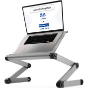 Uncaged ergonomie WEEFHs WorkEZ exécutif Laptop Cooling Stand w / 2 ventilateurs & Ports USB, Silver