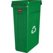 Rubbermaid® Slim Jim® Recycling Can, 23 Gallon, Green