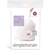 Plastic Liner For Simplehuman Stainless Steel Butterfly Step Can - Standard Can - Case Of 20