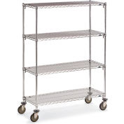 Metro Super Adjustable Super Erecta Wire Shelf Trucks - 36" Wx24" D Shelf - 68" H