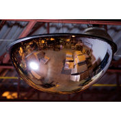 Panoramic Full Dome Acrylic Mirror, Indoor, 48" Dia., 360° Viewing Angle