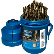 Siècle perceuse 26329 - Cobalt Drill Bit 29 pces - 135° - 1/16" à 1/2" par 64ths