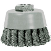 Century Drill 76023 Angle Grinder Cup Brush 3"Dia. Knot Steel 0.02"