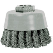 Century Drill 76062 Angle Grinder Cup Brush 6" Dia. Knot Steel 0.02"