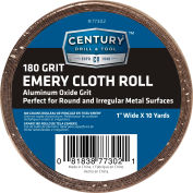 Siècle perceuse 77302 Emery Cloth Shop Roll 10 verges 1" large 180 Grit
