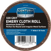 Century Drill 77303 Emery Cloth Shop Roll 10 Yards 1" Wide 320 Grit