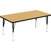 Tables d’activité, 60" L x 30" W, hauteur Standard, rectangulaire - Fusion Maple