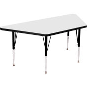 Tables d’activité, 60" L x 30" W, hauteur Standard, trapèze - blanc