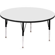 Activity Tables, 42"L x 42"W, Standard Height, Round - White
