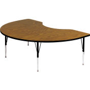 Tables d’activité, 72" L x 48" W, hauteur Standard, rein - chêne moyen