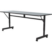 Correll Econo-ligne Flip Table Top, 24 "x 72", Granite gris