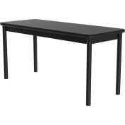 Table de laboratoire Science Correll - laminé - 24 "W x 48 « L x 36 » H - granit noir