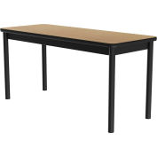 Table de laboratoire Correll Science, 30 po l x 72 po L x 36 po H, plateau en stratifié, érable fusion