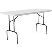 Correll Counter Height Plastic Folding Table, 30 » x 72 », Gris
